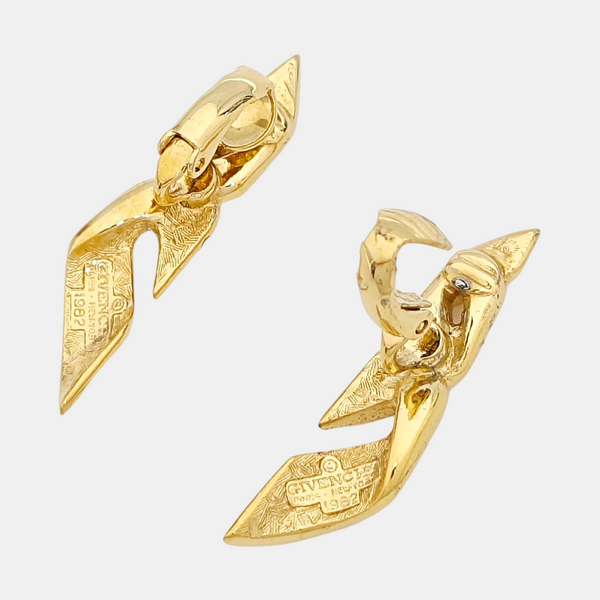 Metal Gold Clip On Earrings