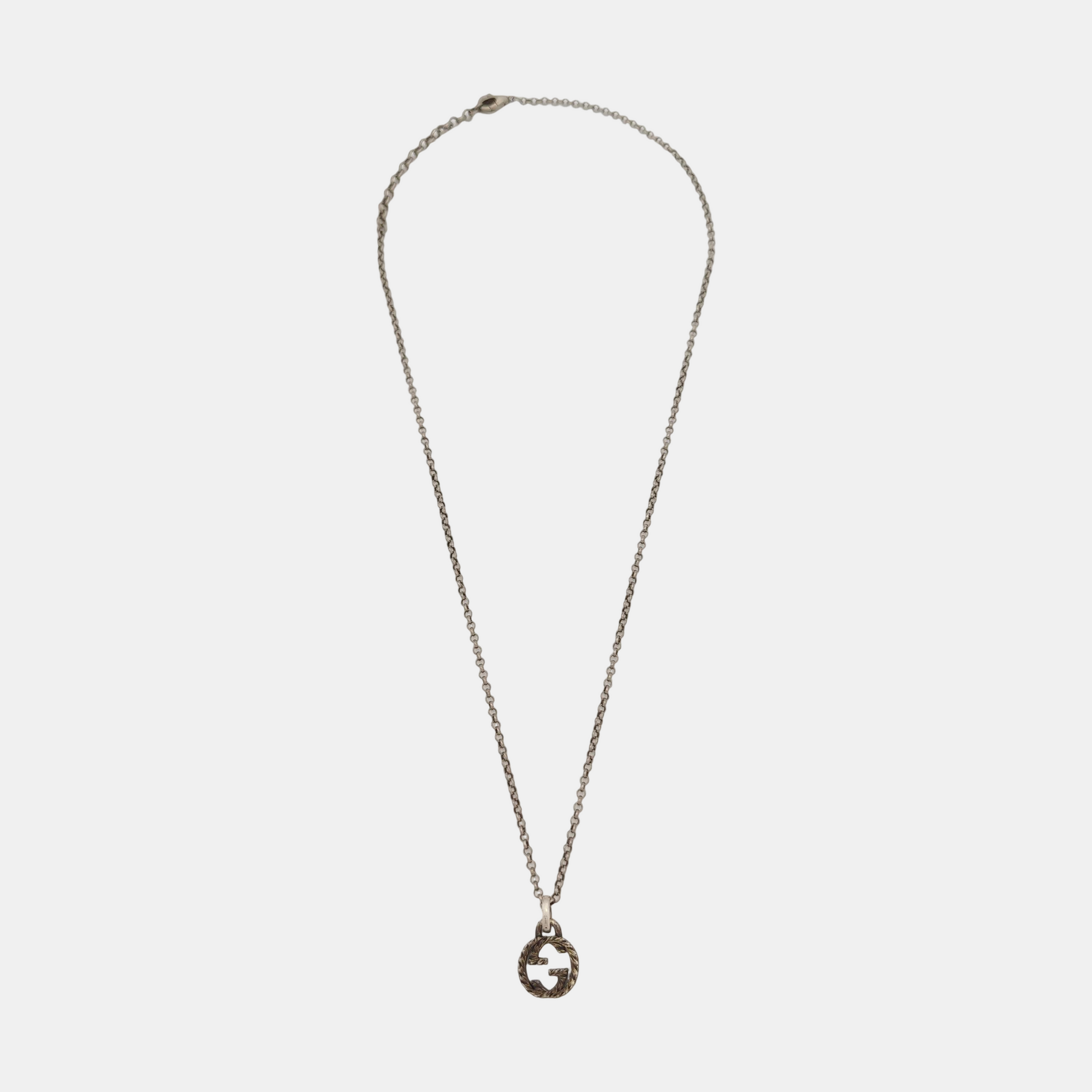 Interlocking G 925 Sterling Silver Necklace