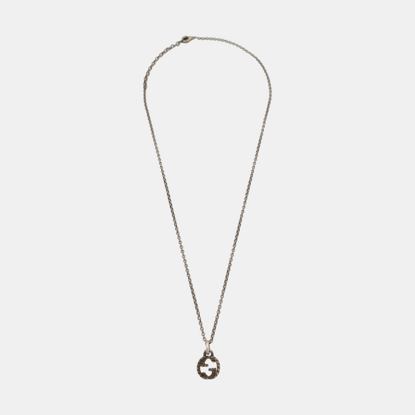 Interlocking G 925 Sterling Silver Necklace