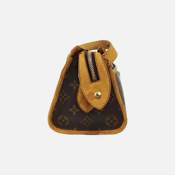 POPINCOURT Monogram Coated Canvas Brown