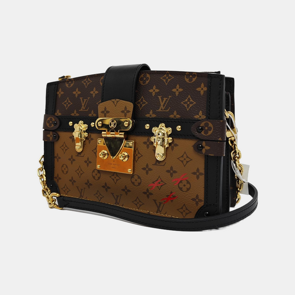 TRUNK Monogram Coated Canvas Brown