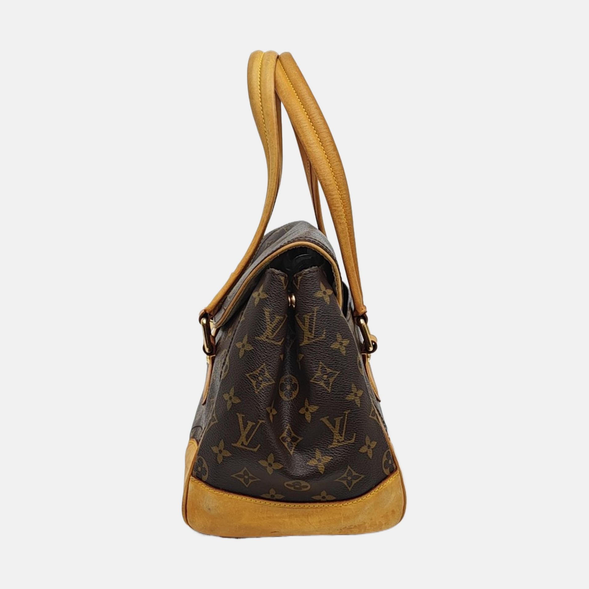 BEVERLY GM Monogram Coated Canvas Brown