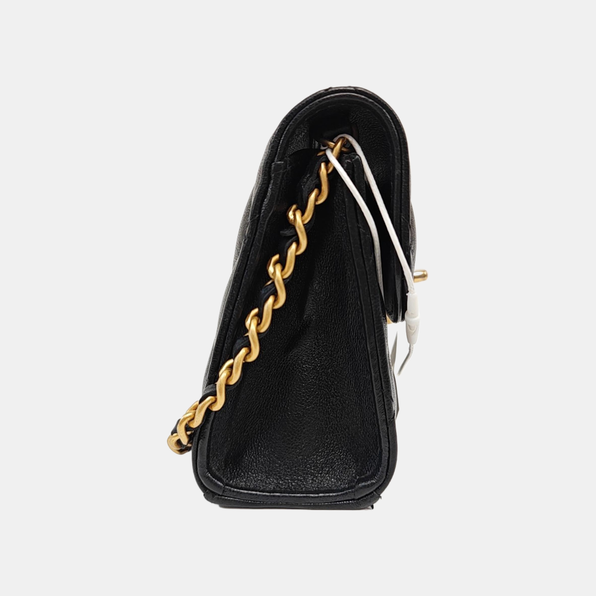 Quilted Lambskin Black