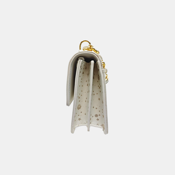 Miss Caro Mini Calfskin White