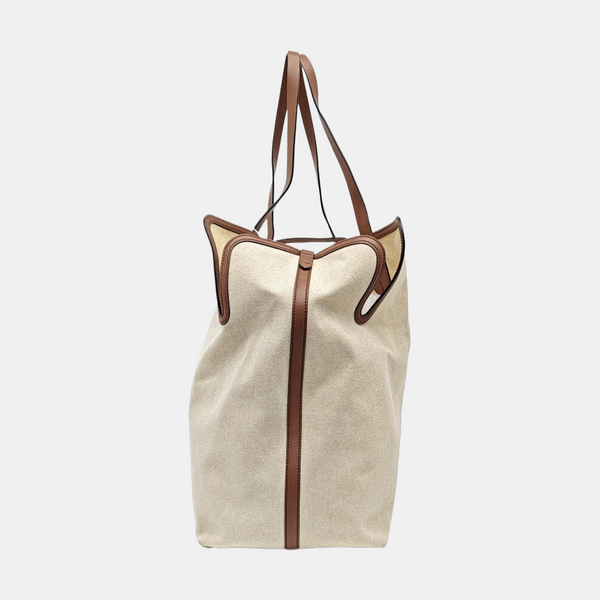 The Belt Large Canvas Beige