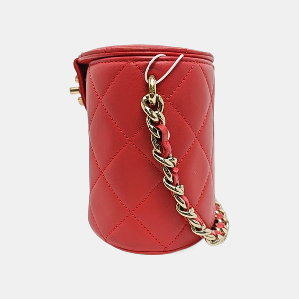 Quilted Lambskin Red