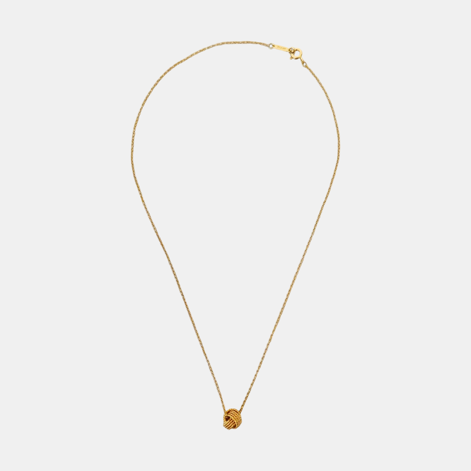 Tiffany Twist 18k Gold Rose Gold Necklace
