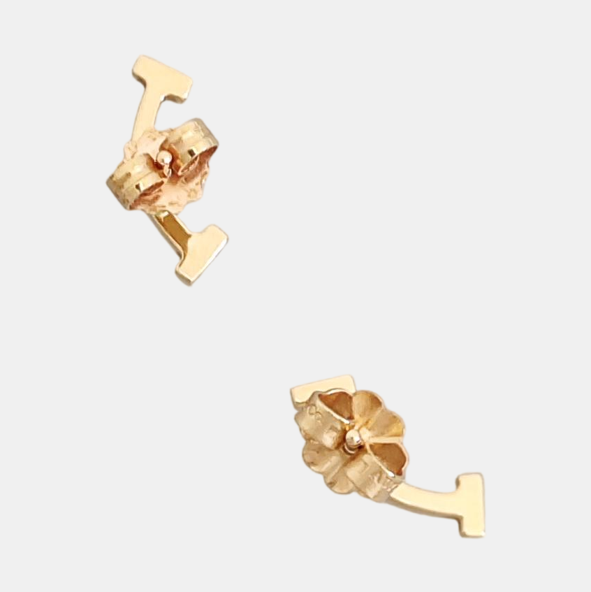 Tiffany T 18k Rose Gold Stud Earrings