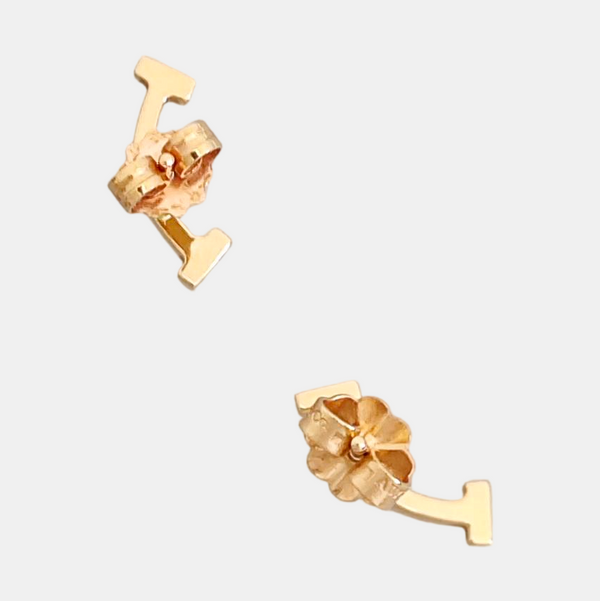 Tiffany T 18k Rose Gold Stud Earrings