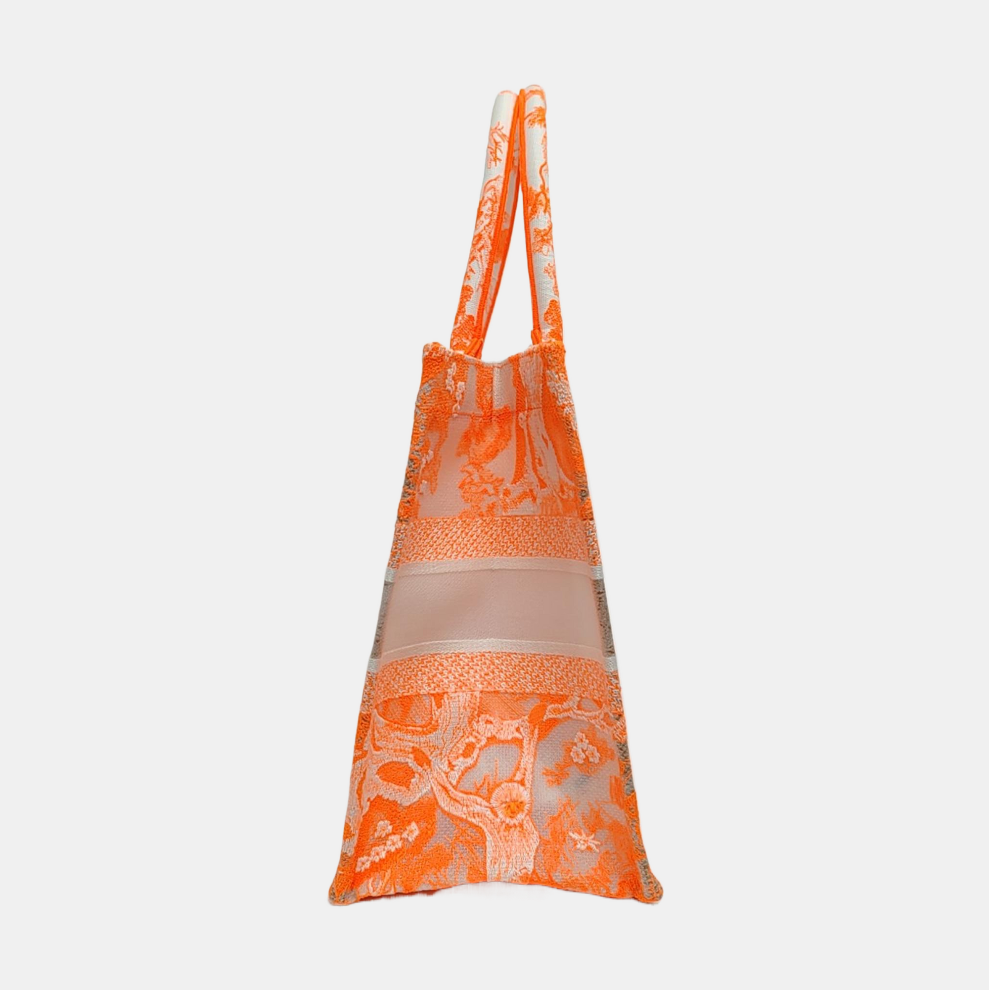 Authenticated pre-owned  Book Tote Medium Fabric Orange - Tote Bag at Looply