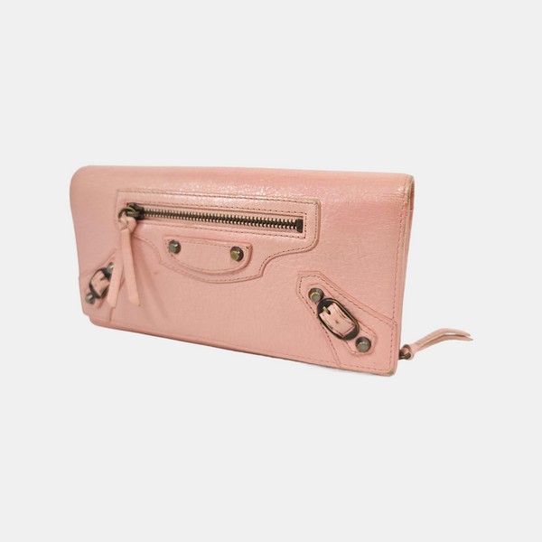 Classic City Lambskin Pink Wallet