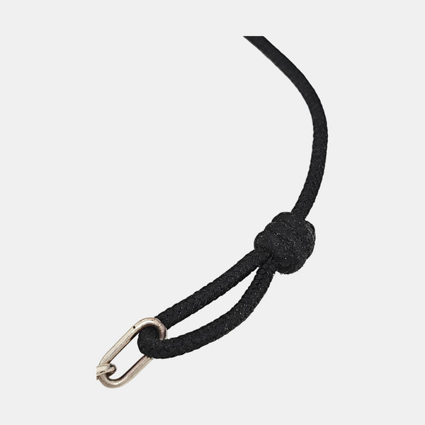 SILVER LOCKIT X VIRGIL ABLOH Fabric Black Bracelet