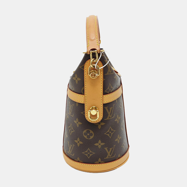 DUFFLE Monogram Coated Canvas Brown