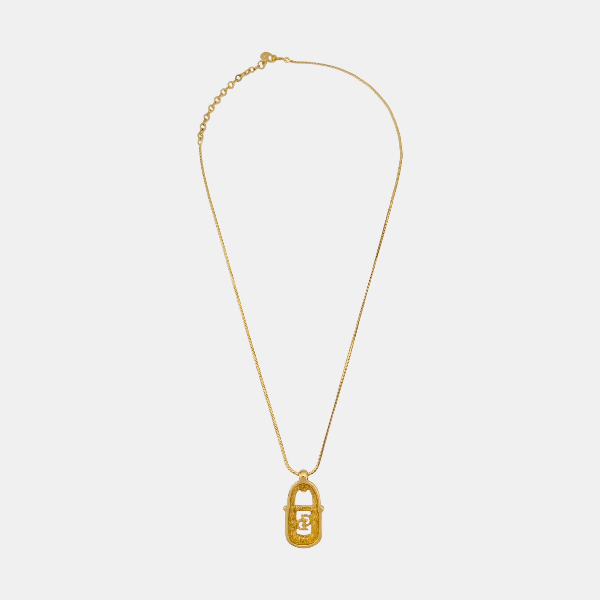 Petit CD Metal Gold Necklace