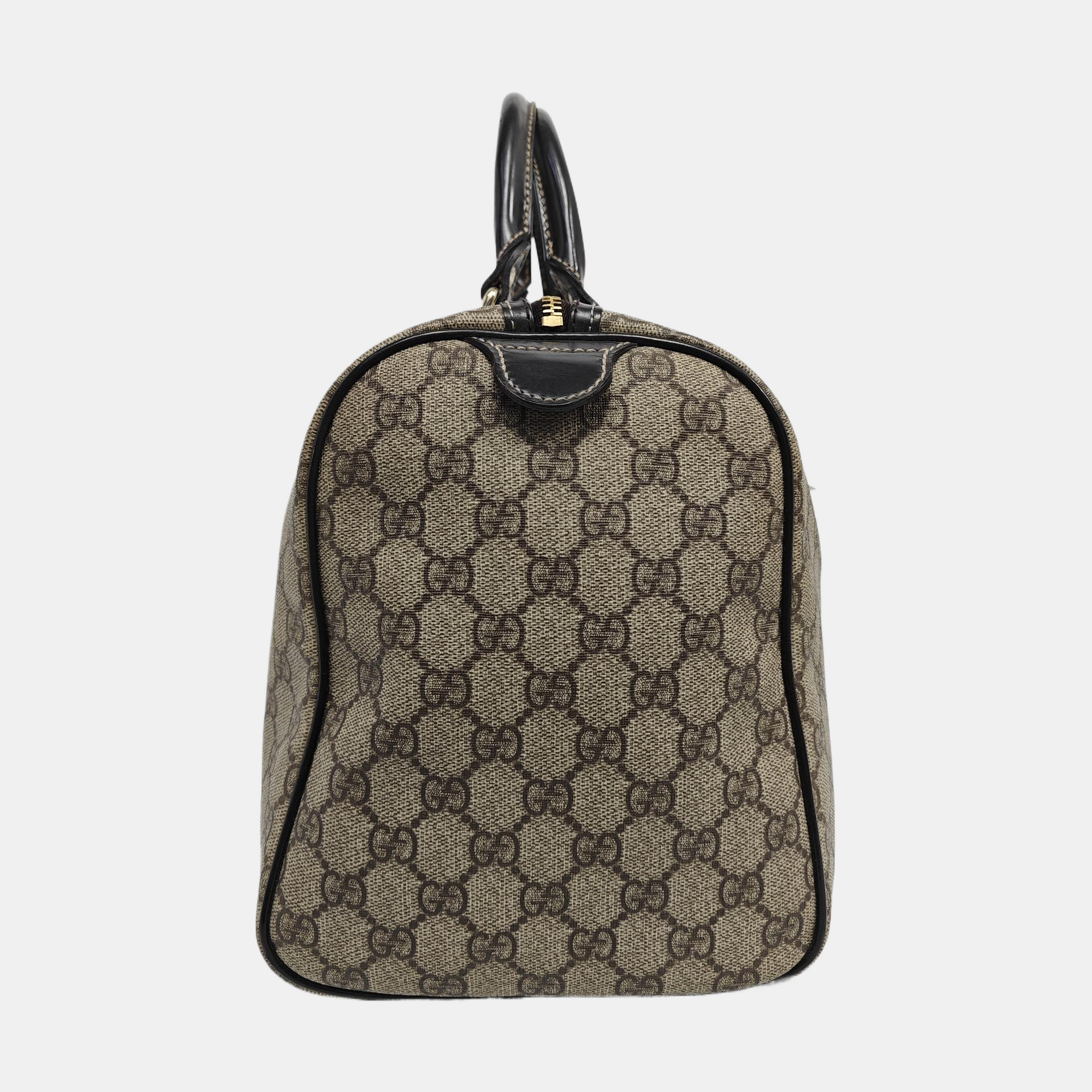 Joy Monogram Coated Canvas Beige