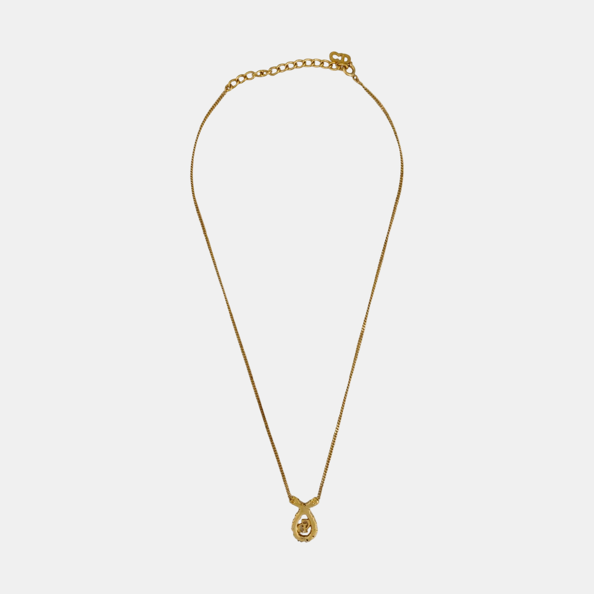 Petit CD Metal Gold Necklace