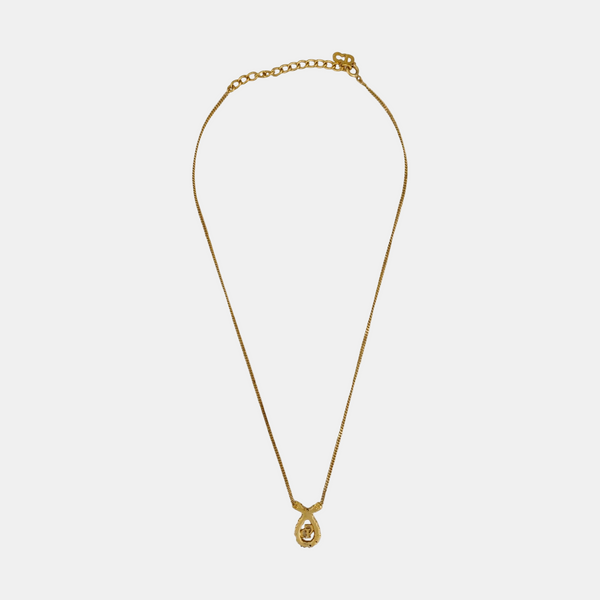 Petit CD Metal Gold Necklace