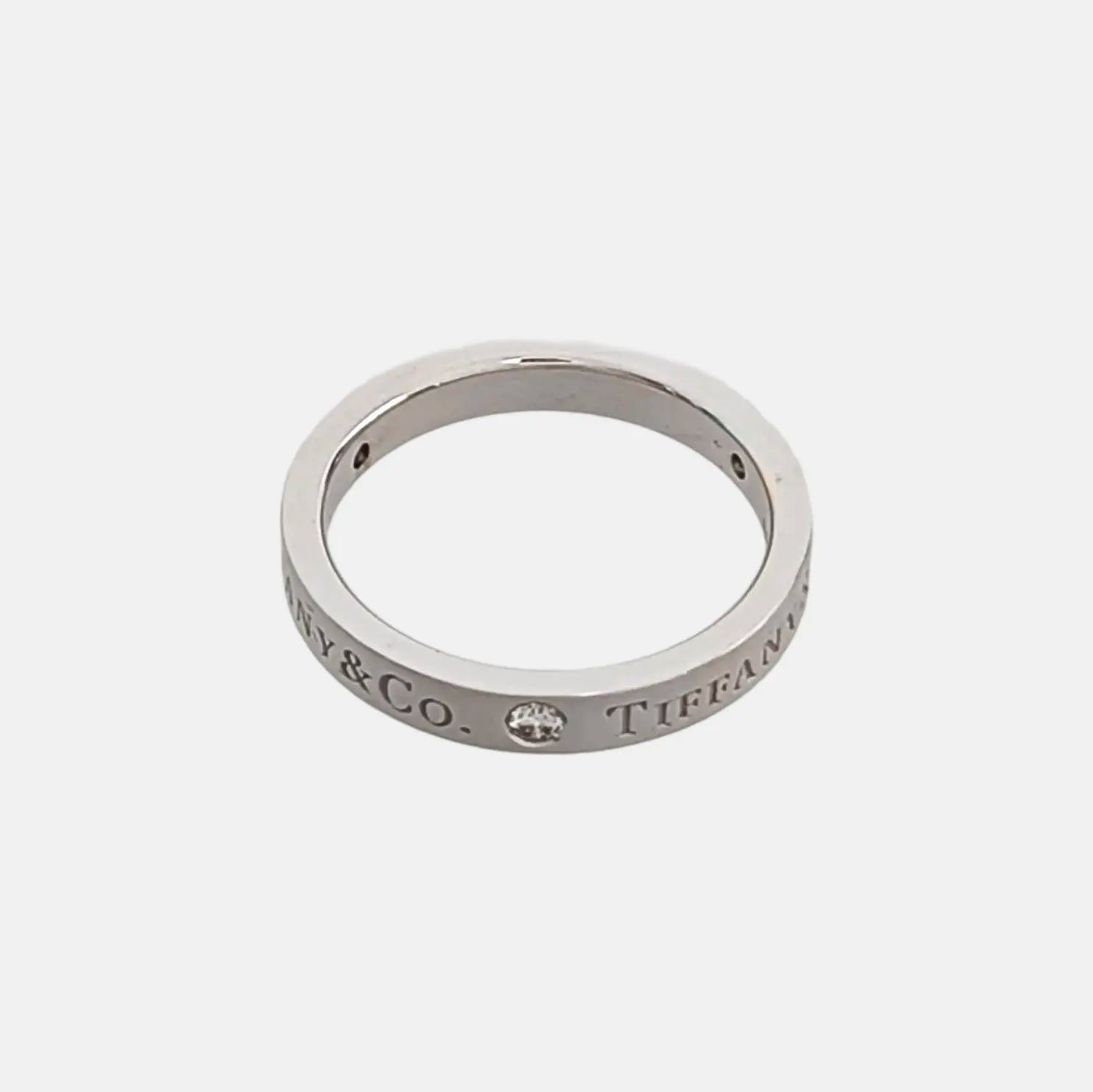 Tiffany &amp; Co. Platinum 950 Silver Ring EU 48