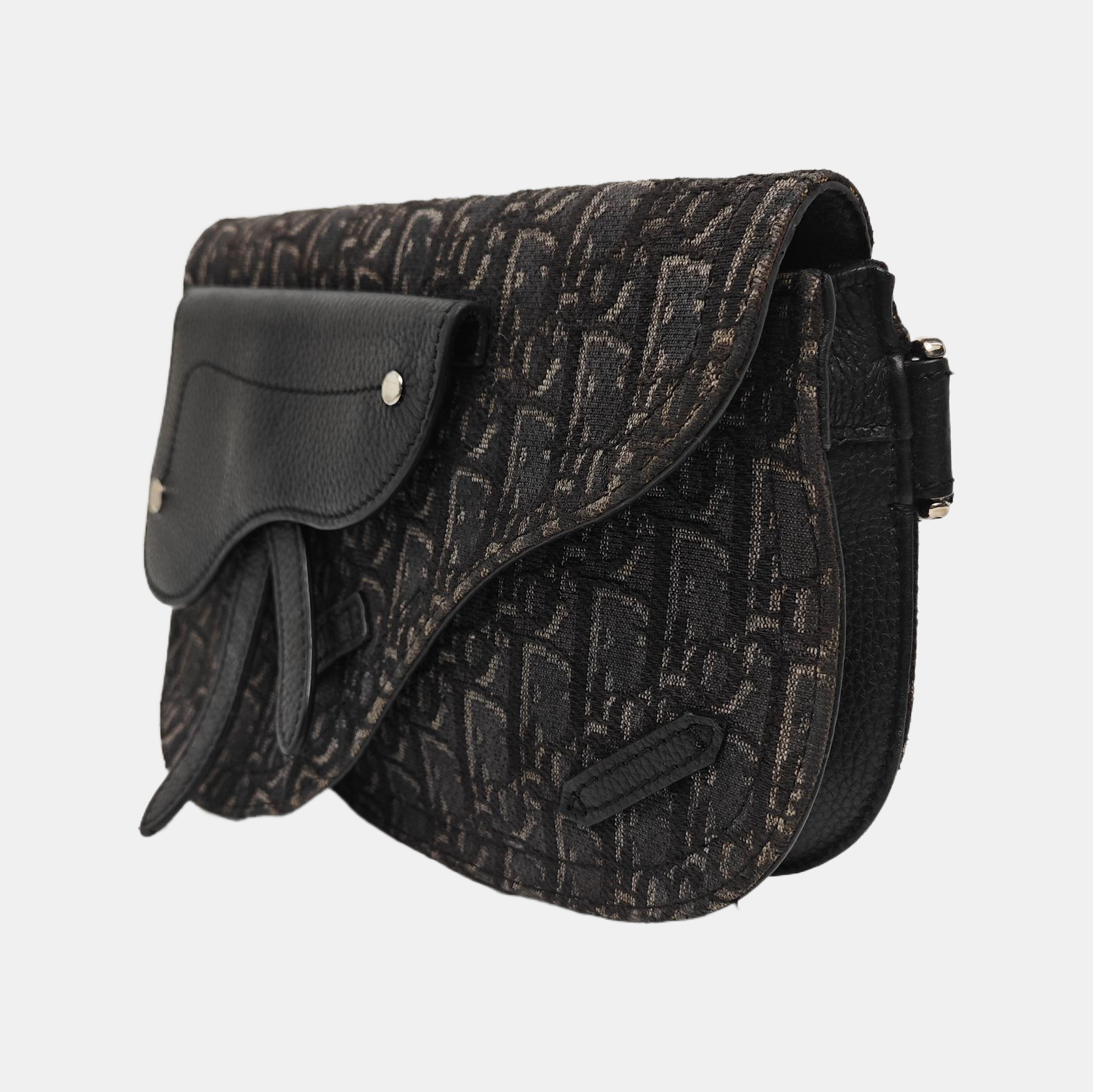 Saddle Medium Canvas Gray