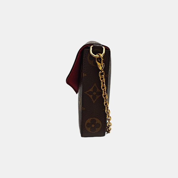 FÉLICIE Monogram Coated Canvas Brown
