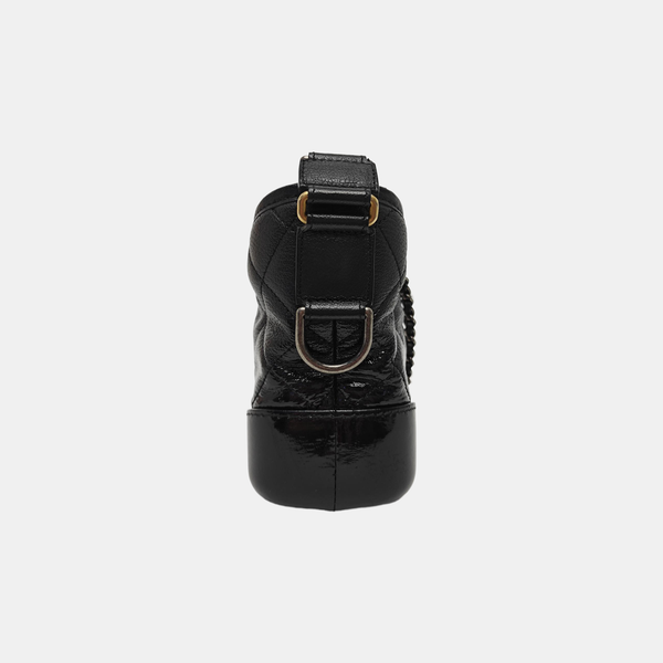 GABRIELLE Small Quilted Lambskin Black