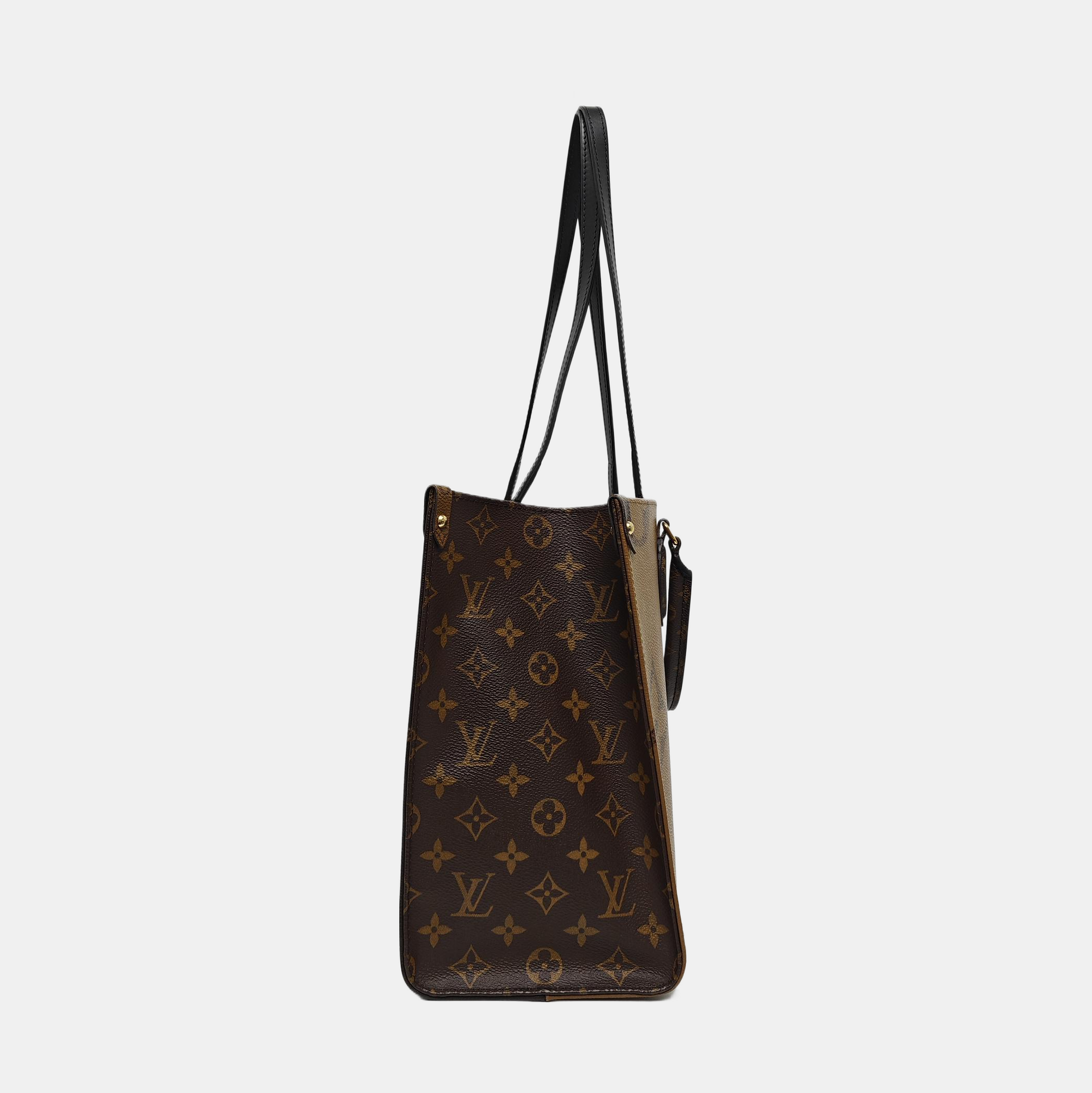 ONTHEGO MM Monogram Coated Canvas Brown