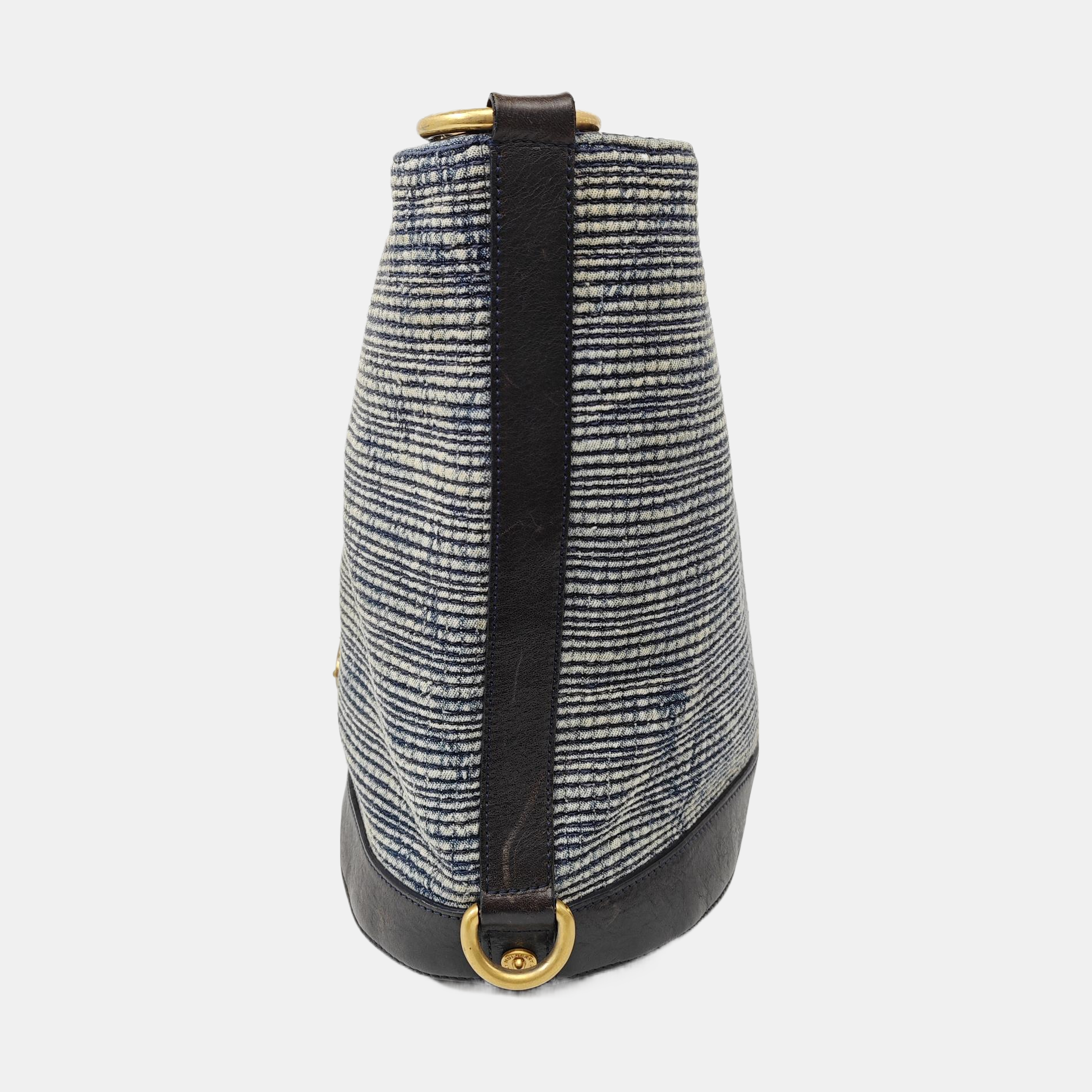 Fabric Bucket Bag Blue