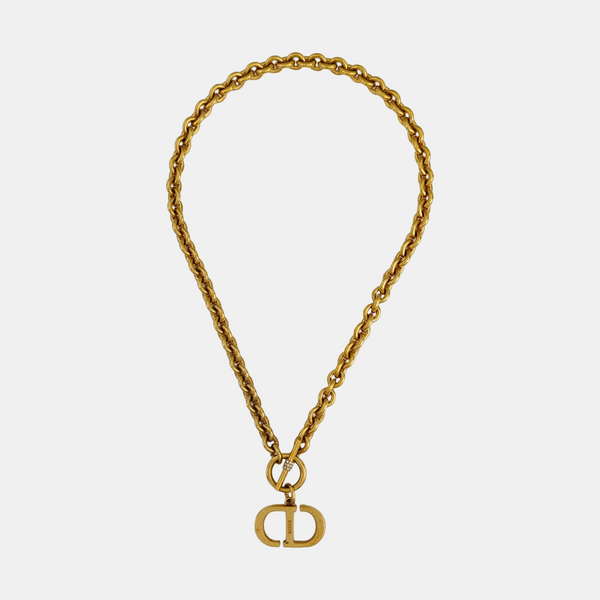 Petit CD Metal Gold Necklace