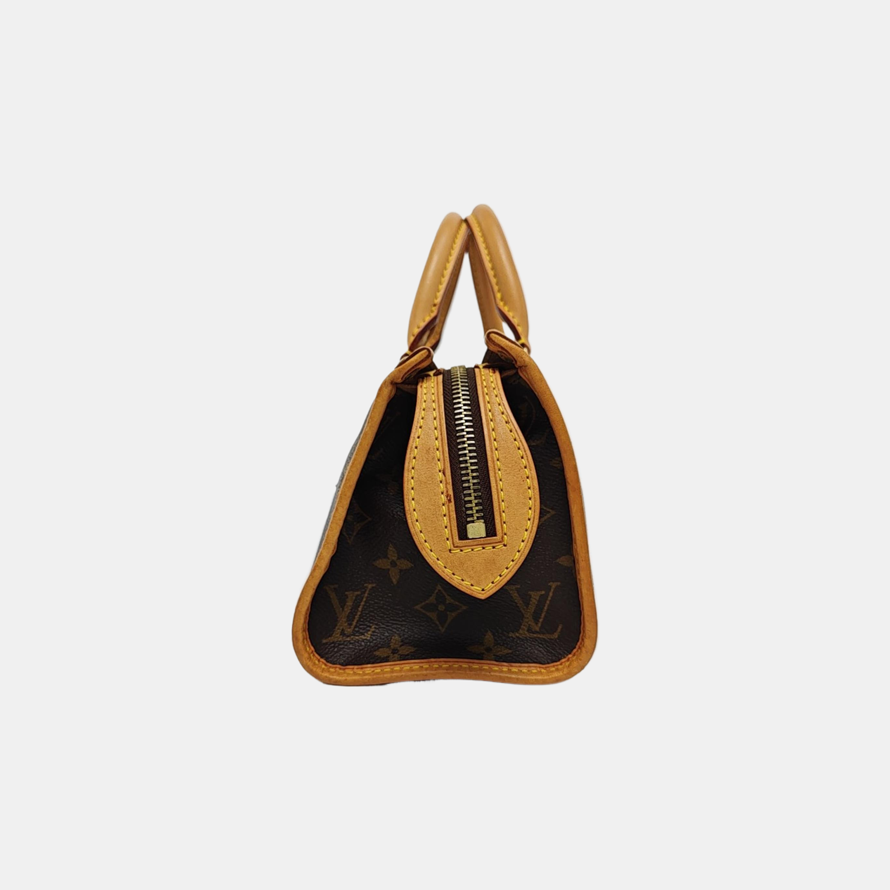 POPINCOURT Monogram Coated Canvas Brown