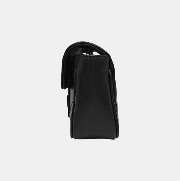 GG Marmont Mini Quilted Calfskin Black