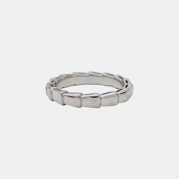 SERPENTI 18k White Gold Silver Ring EU 56
