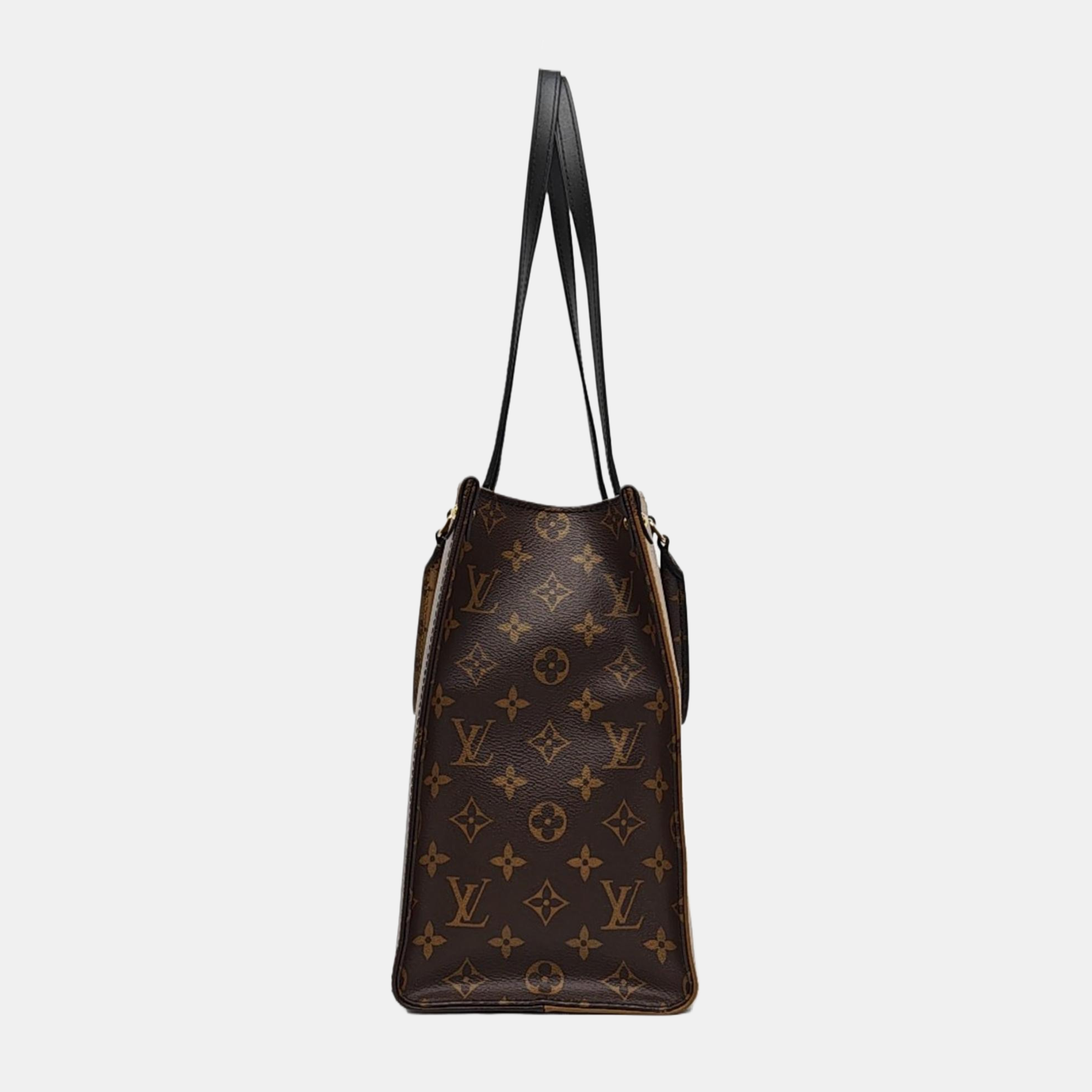 ONTHEGO MM Monogram Coated Canvas Brown