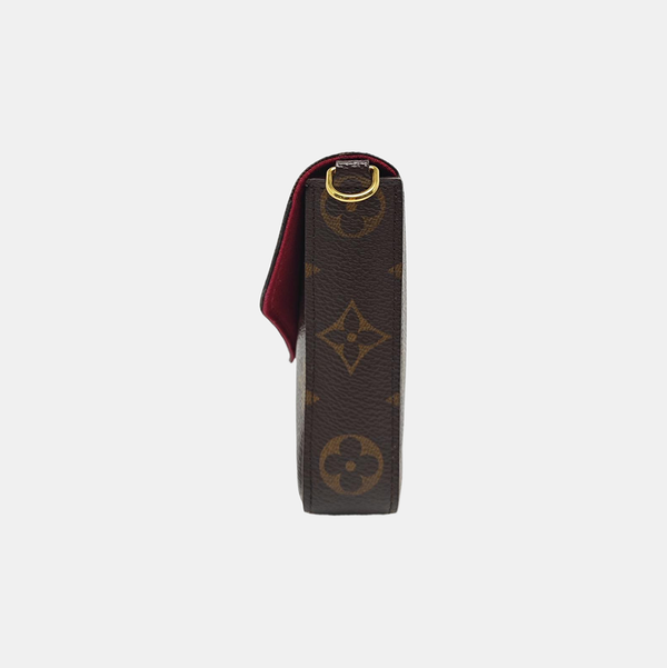 FÉLICIE Monogram Coated Canvas Brown