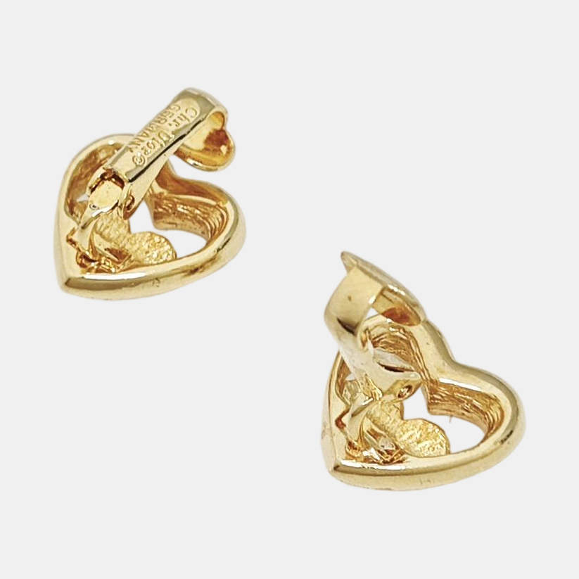 Metal Gold Clip On Earrings