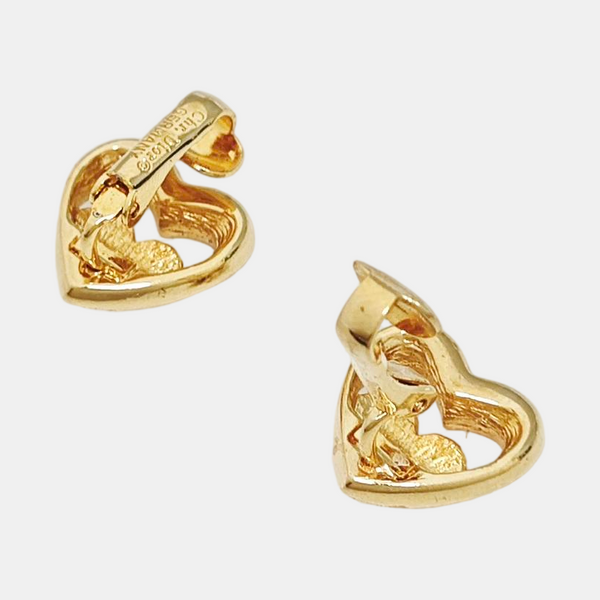 Metal Gold Clip On Earrings