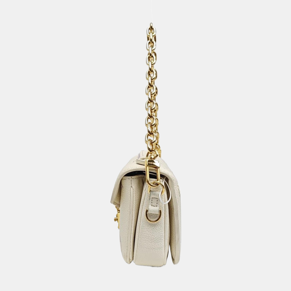 MÉTIS EAST WEST Monogram Calfskin White