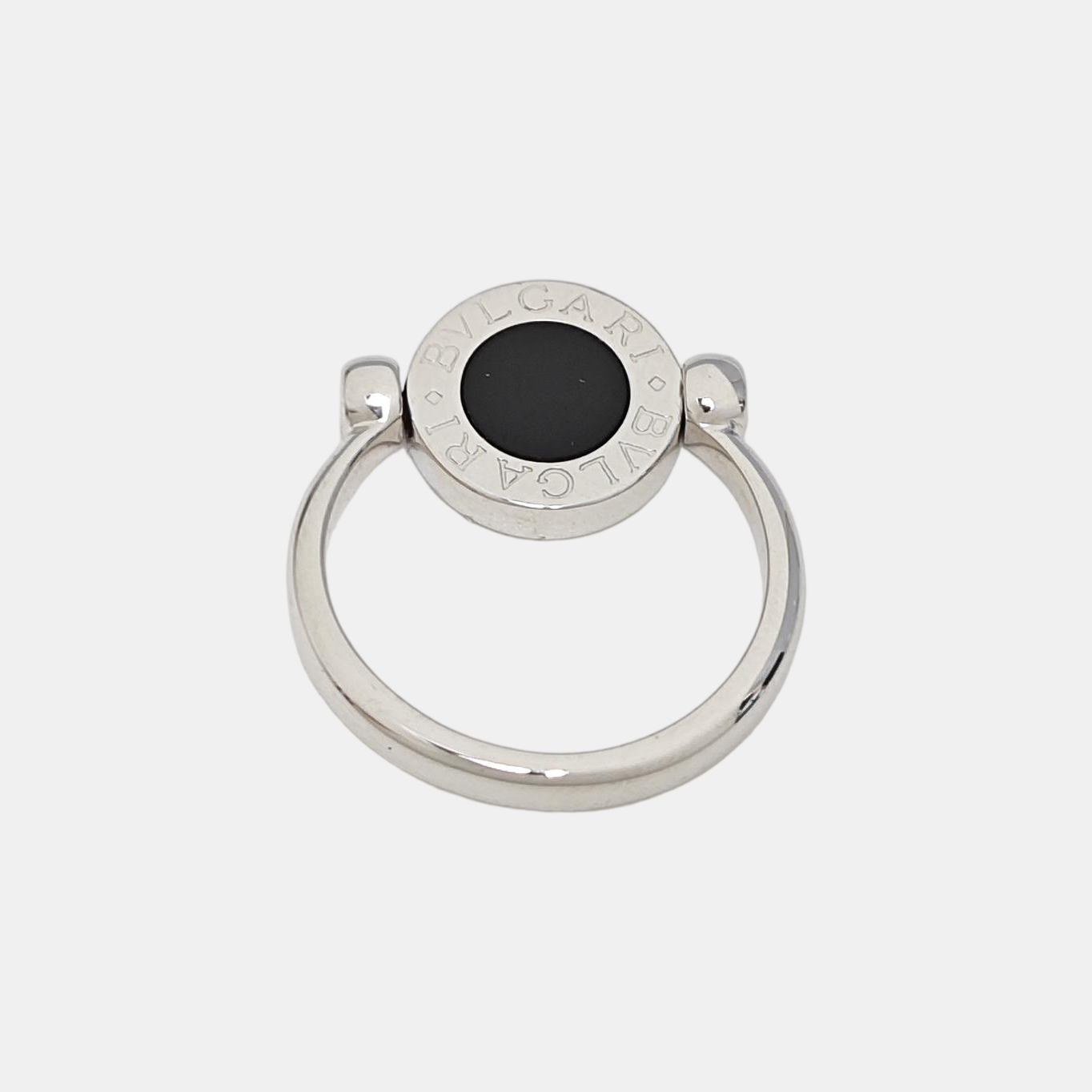 BVLGARI BVLGARI 18k White Gold Silver Ring EU 51