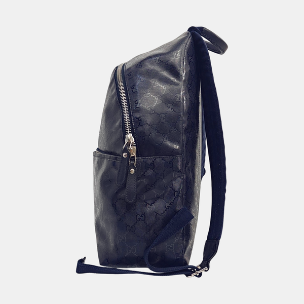 Signature Monogram Coated Canvas Blue