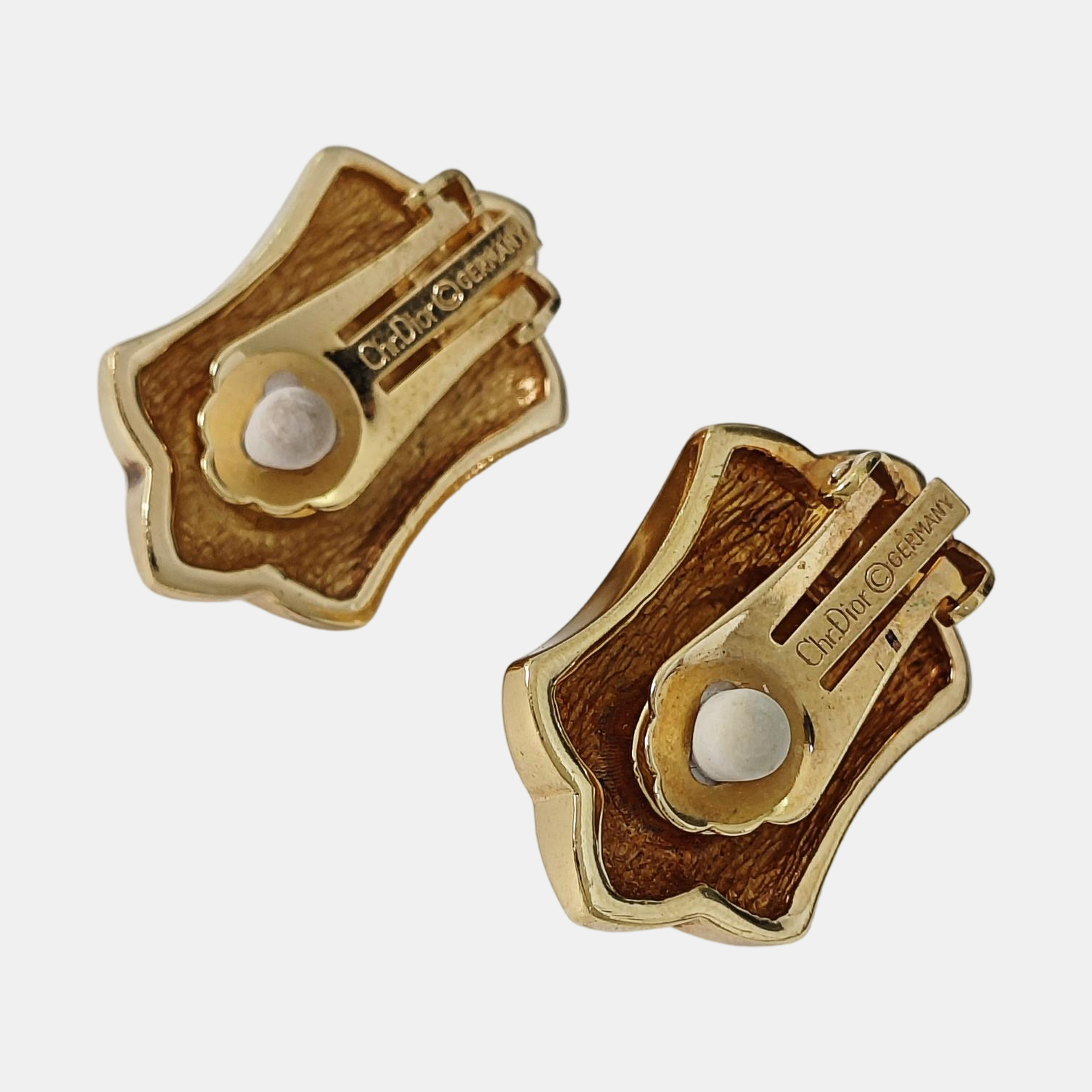 Metal Gold Clip On Earrings