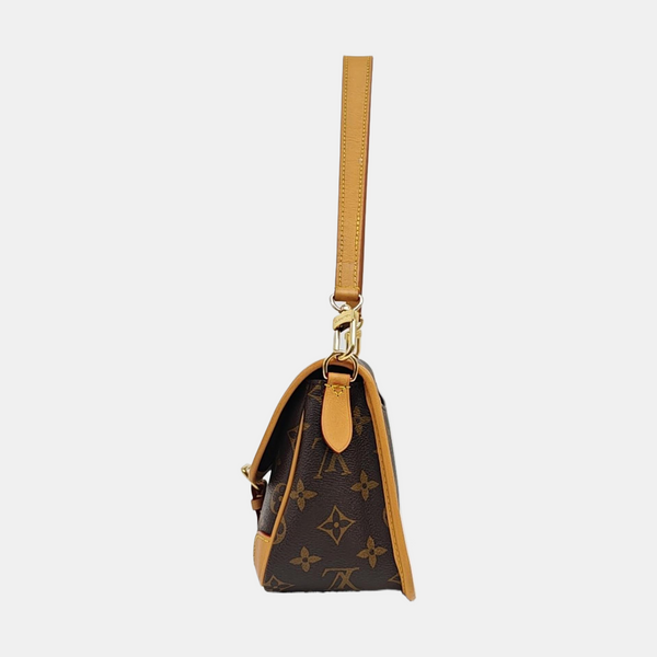 DIANE Monogram Coated Canvas Brown
