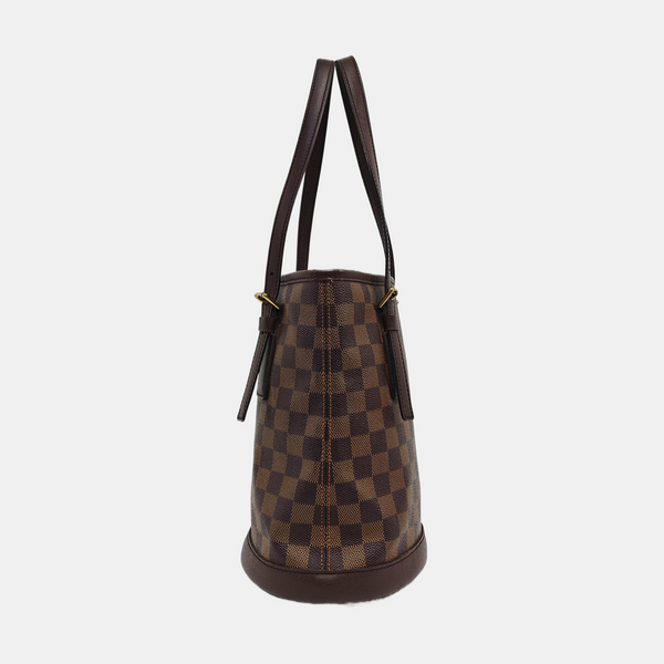 BUCKET PM Damier Ebene Coated Canvas Brown