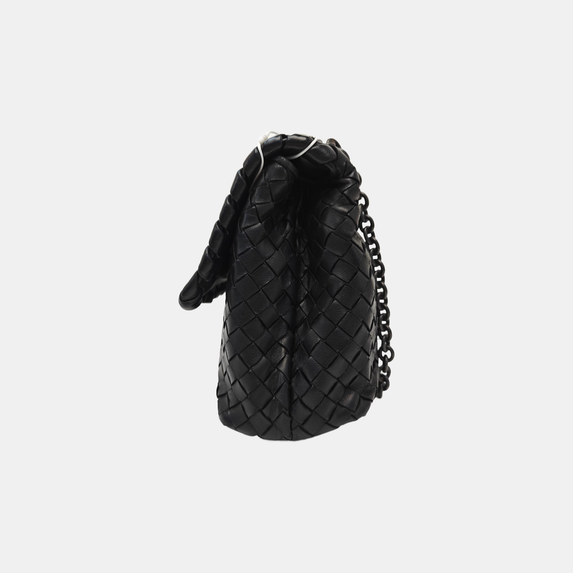 Lambskin Shoulder Bag Black