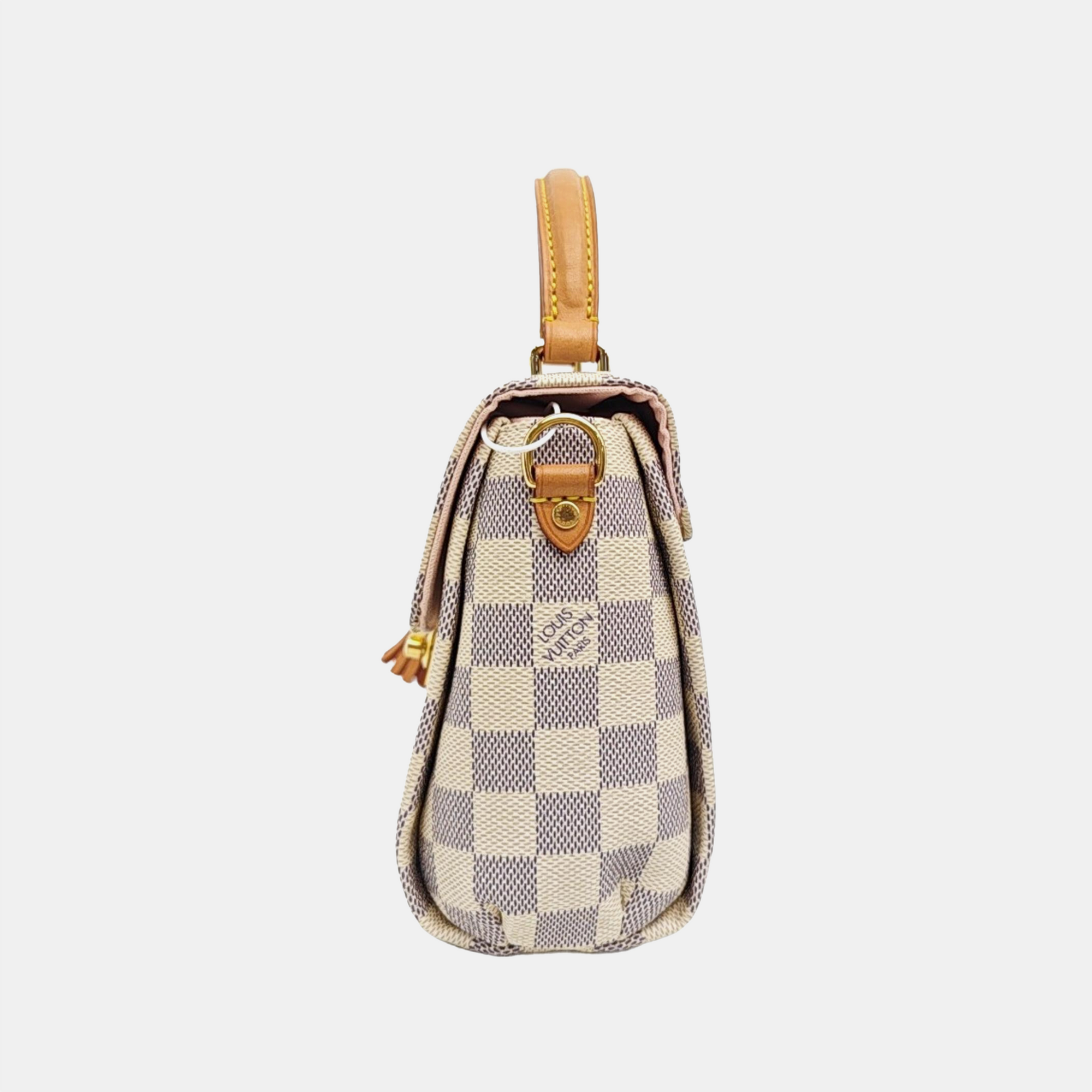 CROISETTE Damier Azur Coated Canvas White