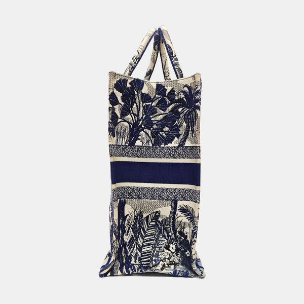 Book Tote Large Fabric Blue