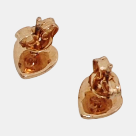 925 Sterling Silver Rose Gold Stud Earrings