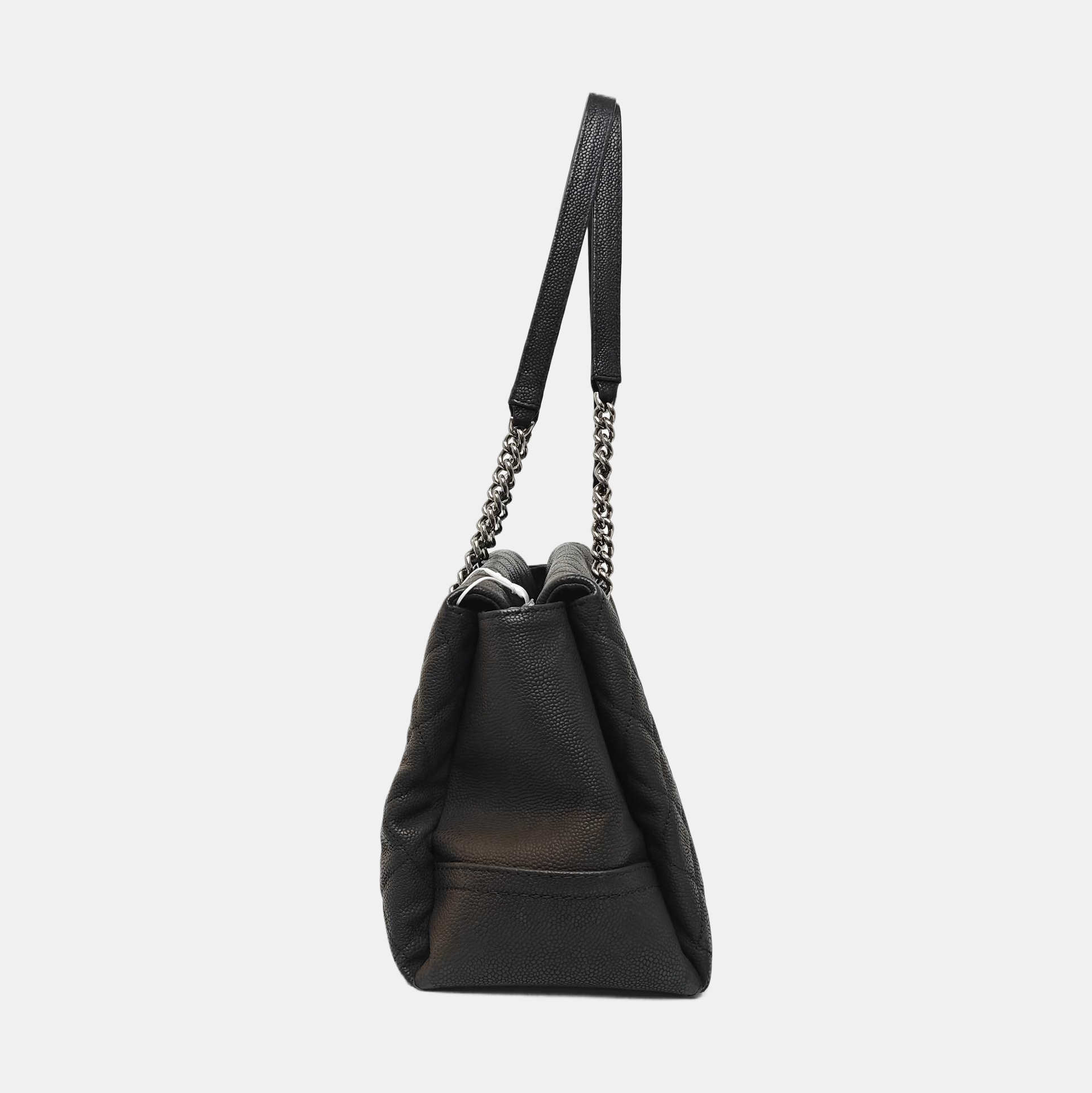 Quilted Grained Calfskin Black