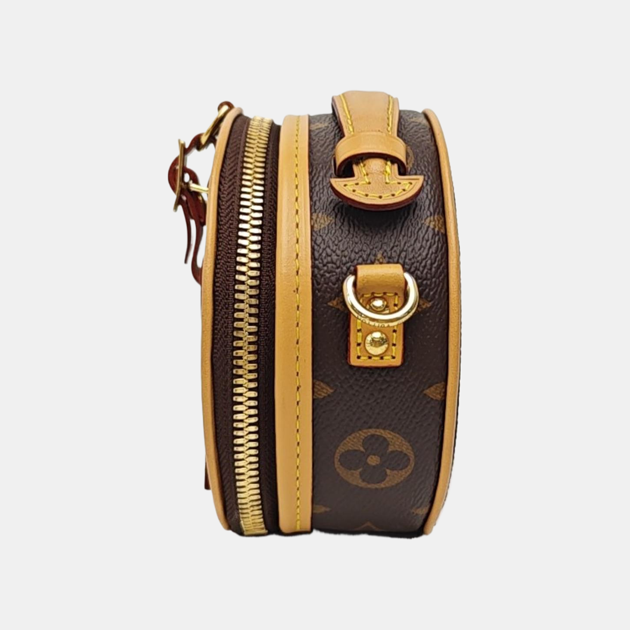 BOITE CHAPEAU Mini Monogram Coated Canvas Brown