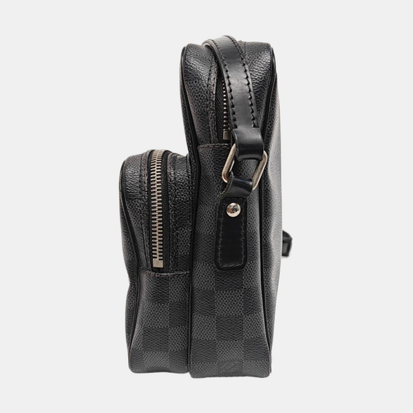 REM Damier Graphite Coated Canvas Gray