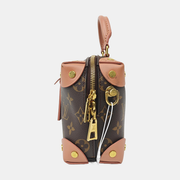 PETITE MALLE Monogram Coated Canvas Brown