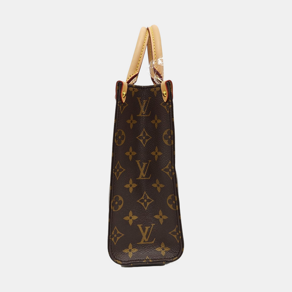 SAC PLAT BB Monogram Coated Canvas Brown